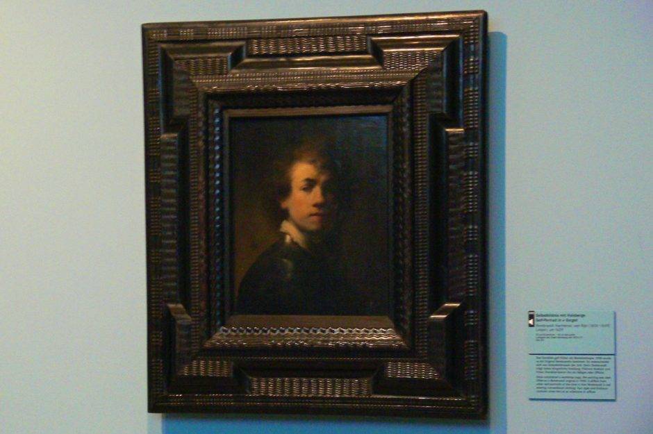  «Автопортрет с шейным платком». Рембрандт ван Рейн, 1629.