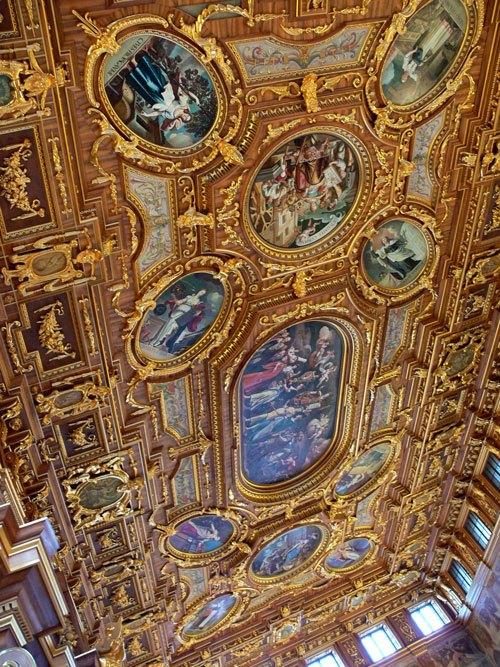 Золотой зал ратуши Аугсбурга, Роспись потолка