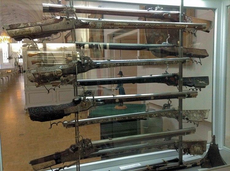 Немецкий Музей Охоты и Рыболовства в Мюнхене. Старинное охотничье оружие.