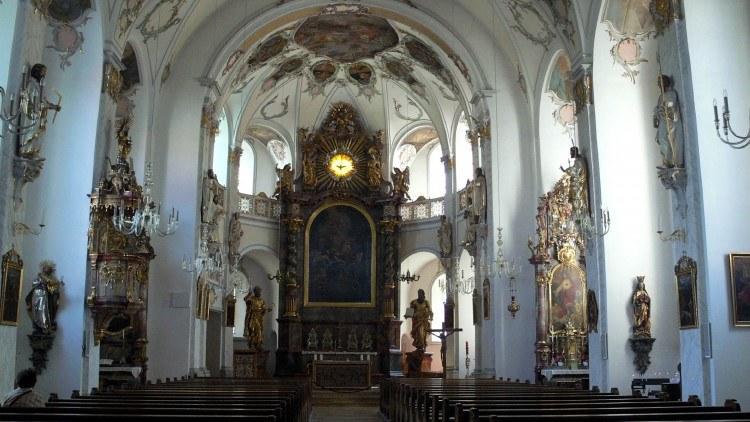 Интерьер церкви Св. Магдалены в Фюрстенфельдбрук